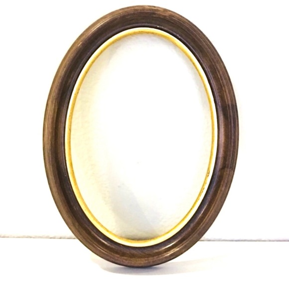 Wood oval frame, made in Italy - Picture 2 of 7